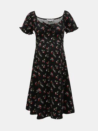 Černé těhotenské květované šaty Dorothy Perkins Maternity
