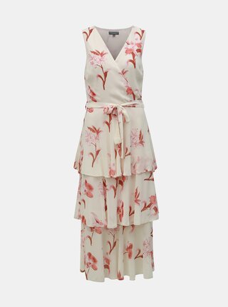 Rochie maxi crem florala Dorothy Perkins Tall