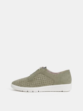 Pantofi kaki perforatii Tamaris
