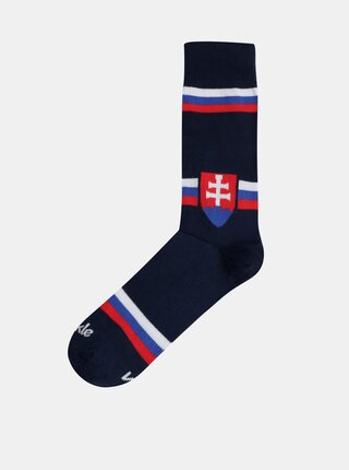 Sosete albastru inchis Fusakle fun Slovensko