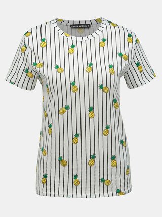 Tricou alb in dungi TALLY WEiJL