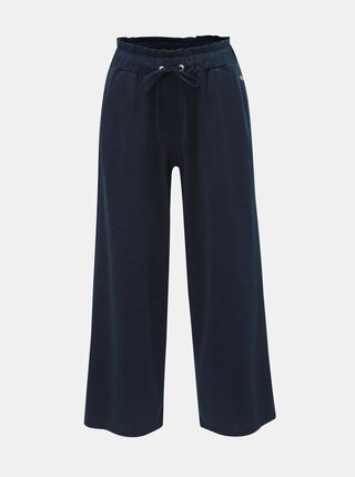 Tmavě modré culottes s vysokým pasem Tom Tailor Denim