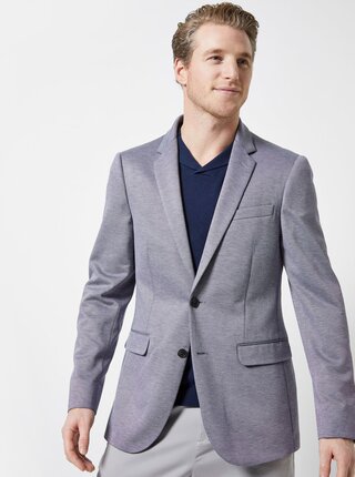 Sacou albastru melanj Burton Menswear London