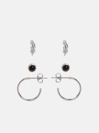 Set de 3 perechi de cercei argintii Pieces Cilja