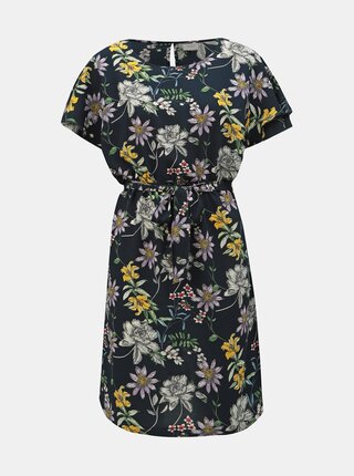 Rochie albastru inchis florala Jacqueline de Yong Trick