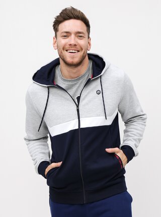 Hanorac albastru-gri Jack & Jones Web