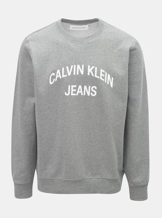 Šedá pánská mikina Calvin Klein Jeans