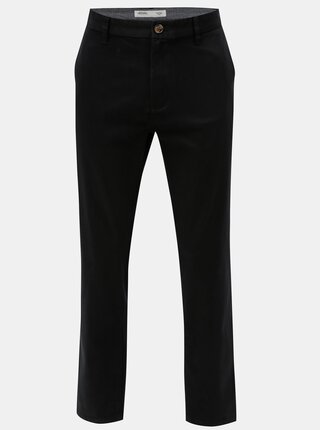 Černé straight chino kalhoty Burton Menswear London