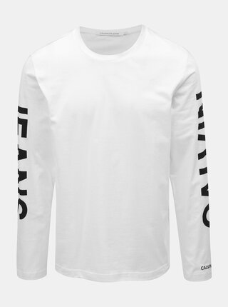 Bílé pánské tričko potiskem Calvin Klein Jeans