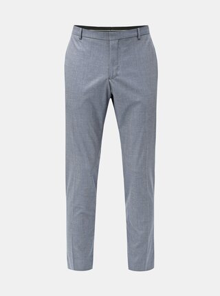 Pantaloni formali albastri slim fit Selected Homme Freesum