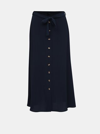 Tmavě modrá midi sukně VERO MODA Sasha