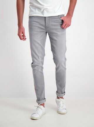 Šedé slim fit rifle Shine Original