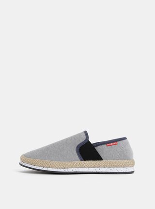 Světle šedé pánské espadrilky Jack & Jones Waren