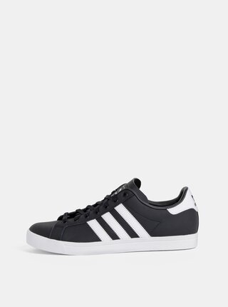 Černé pánské kožené tenisky adidas Originals Coast