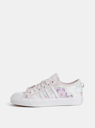 Krémové dámské květované tenisky adidas Originals Nizza