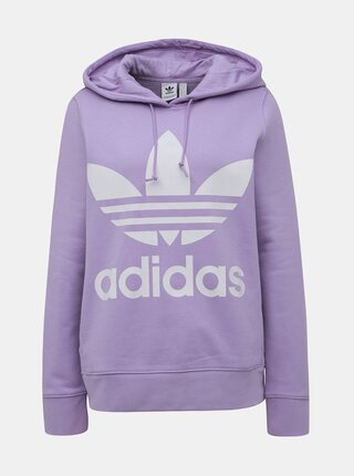 Fialová dámská mikina adidas Originals Trefoil