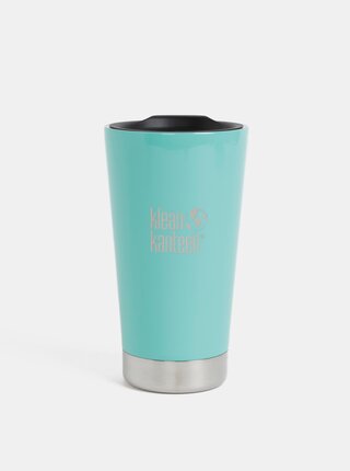 Tyrkysový nerezový termohrnek Klean Kanteen 473 ml