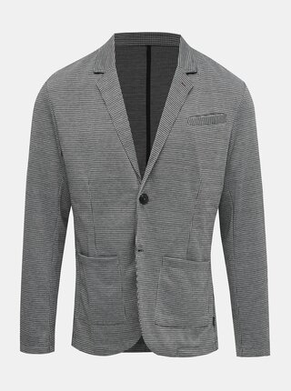 Šedé vzorované skinny fit sako Jack & Jones Arnold
