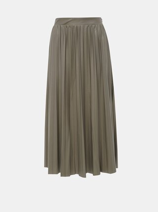 Khaki plisovaná maxi sukně ONLY Anina