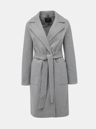 Šedý kabát Dorothy Perkins