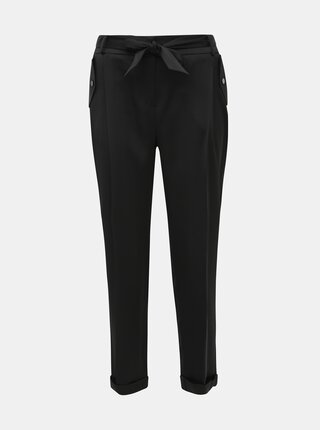 Čierne tapered fit nohavice Dorothy Perkins