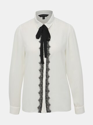 Bílá halenka s krajkou Dorothy Perkins