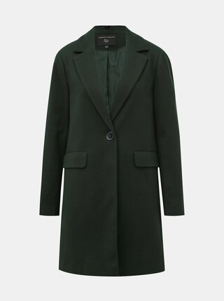 Tmavozelený kabát Dorothy Perkins