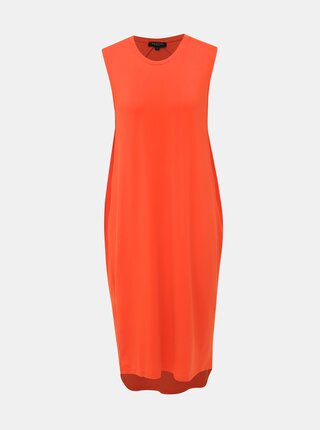 Oranžové basic šaty Selected Femme Asha