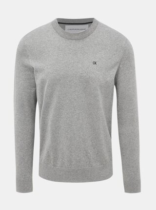 Šedý pansky basic sveter Calvin Klein Jeans