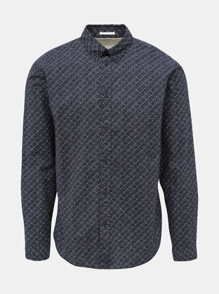 Tmavomodrá vzorovaná slim fit košeľa Selected Homme Howard