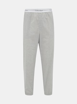 Světle šedé pánské pyžamové kalhoty Calvin Klein Underwear