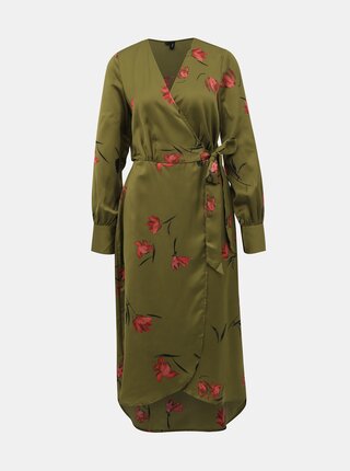 Zelené květované šaty VERO MODA Lola