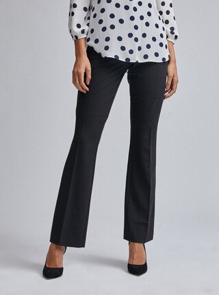 Černé bootcut kalhoty Dorothy Perkins Tall