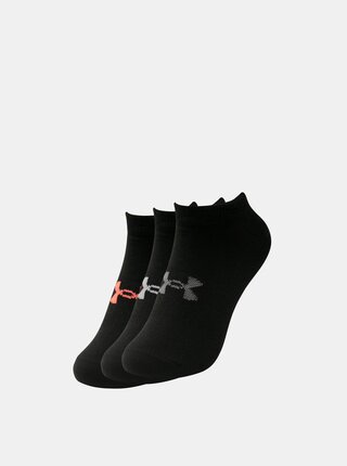Sada šesti párů černých dámských ponožek Essential Under Armour