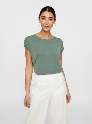 Zelené basic tričko AWARE by VERO MODA Ava
