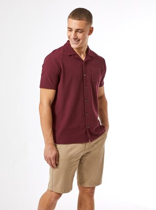 Vínová košeľa Burton Menswear London