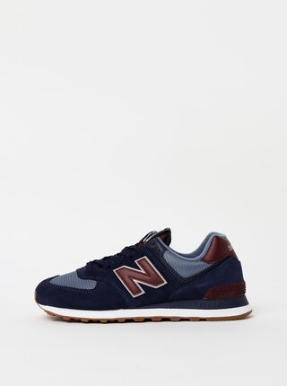 Tmavě modré pánské semišové tenisky New Balance 574