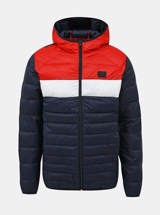 Tmavě modrá prošívaná bunda Jack & Jones