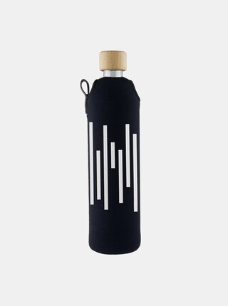 Skleněná láhev v neoprenovém obalu Drinkit Barcode 500 ml