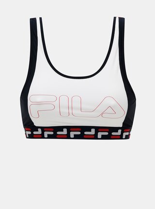 Červeno-bílá sportovní podprsenka FILA