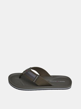 Khaki pánské žabky Tommy Hilfiger
