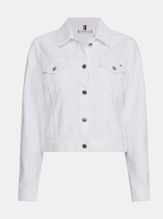 Biela dámska rifľová bunda Tommy Hilfiger