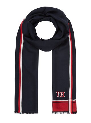 Tommy Hilfiger tmavě modrý pánský šátek Corporate TH Scarf