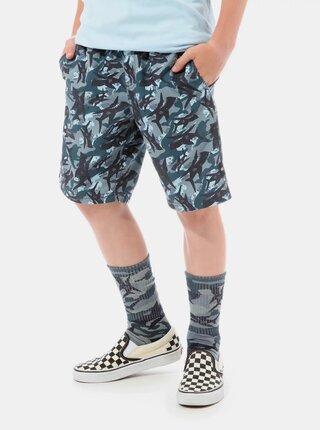 Modré klučičí vzorované kraťasy VANS