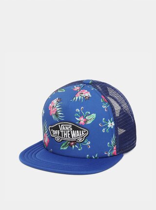 Modrá chlapčenská kvetovaná šiltovka VANS