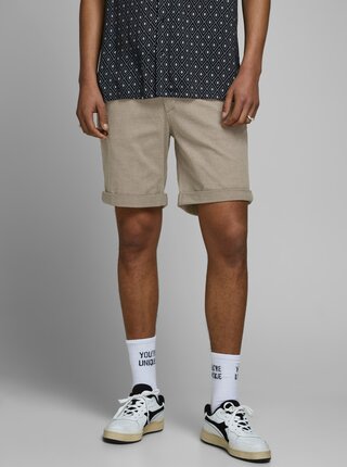 Béžové chino kraťasy Jack & Jones Kenso
