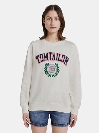 Krémová dámska mikina Tom Tailor Denim