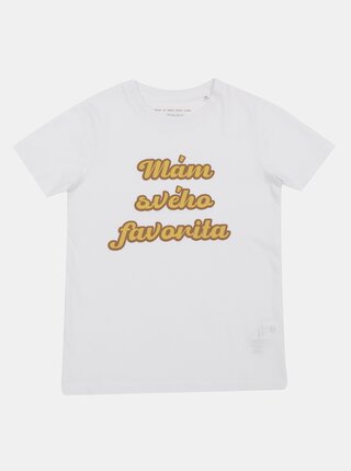 Bílé dětské tričko ZOOT Kids Mám svého favorita