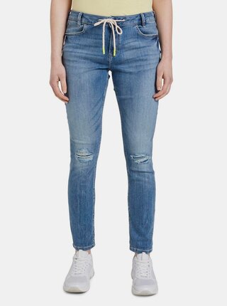 Modré dámské slim fit džíny Tom Tailor Denim
