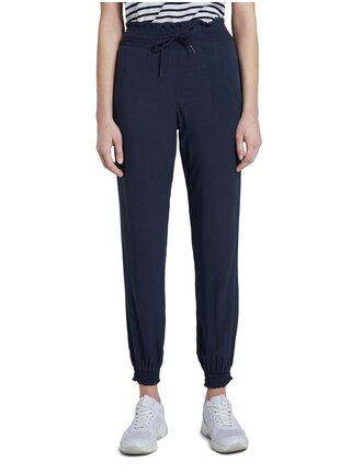 Tmavomodré dámske nohavice Tom Tailor Denim